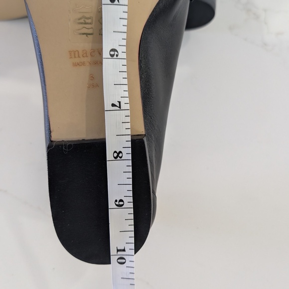 Anthropologie Maeve Horsebit Loafers Women 8 Black Leather Rounded Toe Brazil - Picture 11 of 11